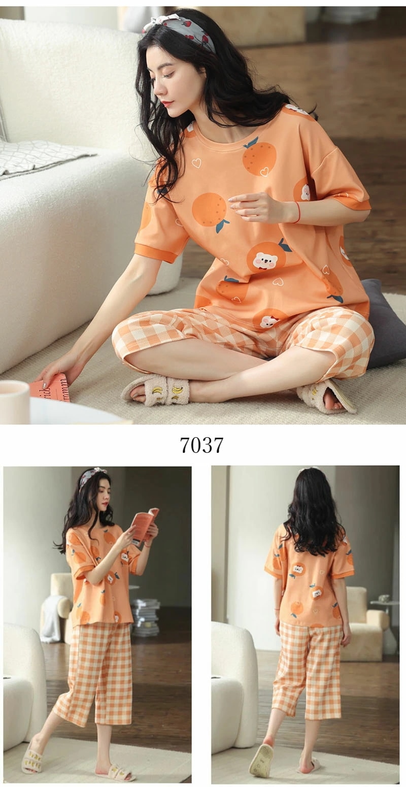 パジャマ ルームウェア レディース 可愛い 上下セット 半袖 七分ズボン 春夏秋 パンツ トップス セットアップ 2点セット ゆったり パジャマ 部屋着 寝巻き カットソー プルオーバー ドロップシ パジャマ ルームウェア レディース 可愛い 上下セット 半袖 七分ズボン 春夏秋 パンツ トップス セットアップ 2点セット ゆったり パジャマ 部屋着 寝巻き カットソー プルオーバー ドロップシ