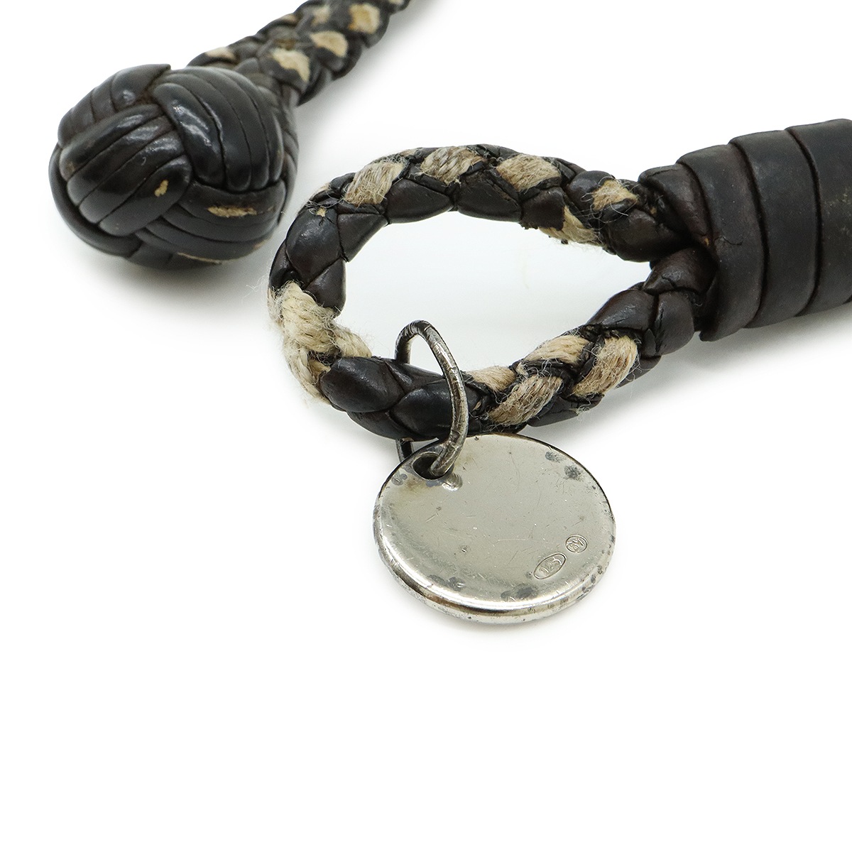 ボッテガベネタ イントレチャート ブレスレット レザー ブラック ボッテガベネタ イントレチャート ブレスレット レザー ブラック