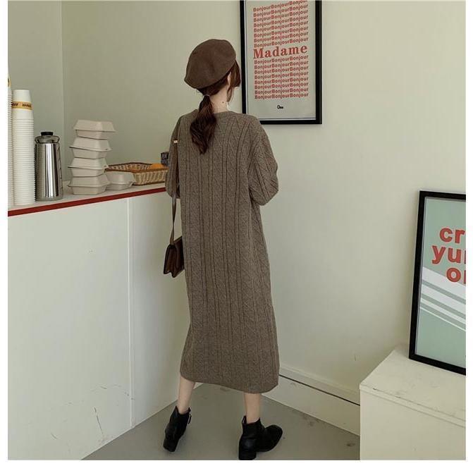 春 夏 ニットワンピ ゆったり レディース ニットワンピース Vネック ロングワンピ 厚手 ワンピース ニット 秋冬 長袖ワンピース オーバーサイズ 春 夏 ニットワンピ ゆったり レディース ニットワンピース Vネック ロングワンピ 厚手 ワンピース ニット 秋冬 長袖ワンピース オーバーサイズ