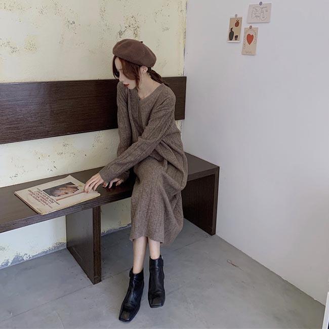 春 夏 ニットワンピ ゆったり レディース ニットワンピース Vネック ロングワンピ 厚手 ワンピース ニット 秋冬 長袖ワンピース オーバーサイズ 春 夏 ニットワンピ ゆったり レディース ニットワンピース Vネック ロングワンピ 厚手 ワンピース ニット 秋冬 長袖ワンピース オーバーサイズ