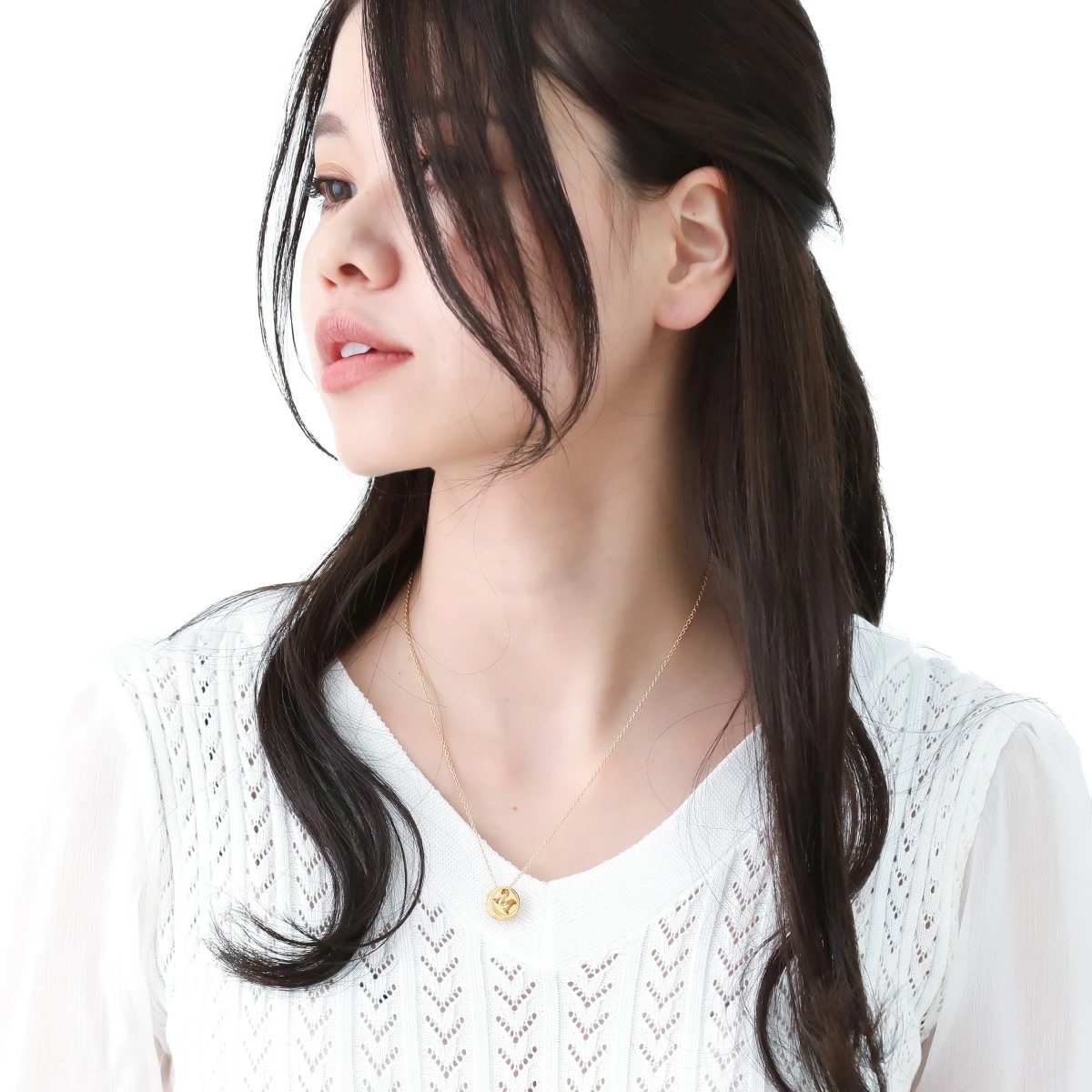 ネックレス レディース サージカルステンレス製 ハワイアンジュエリー イニシャル バレル ネックレス レディース サージカルステンレス製 ハワイアンジュエリー イニシャル バレル