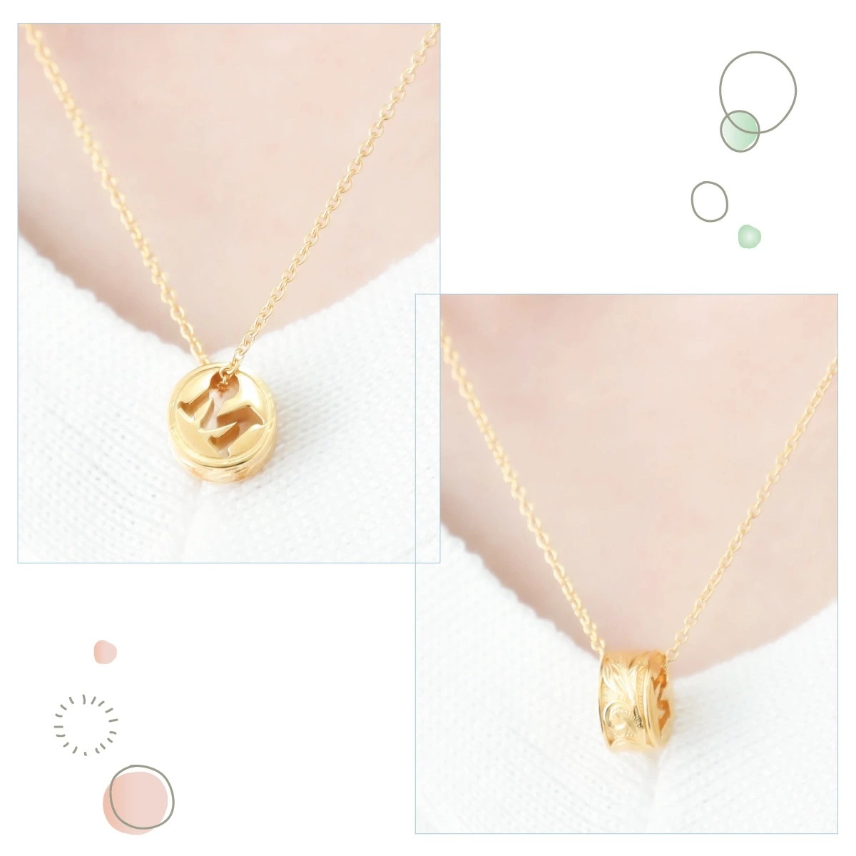 ネックレス レディース サージカルステンレス製 ハワイアンジュエリー イニシャル バレル ネックレス レディース サージカルステンレス製 ハワイアンジュエリー イニシャル バレル