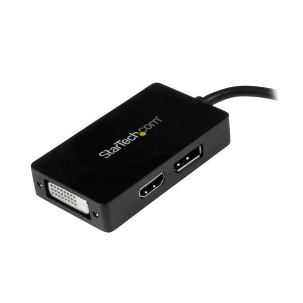 StarTech.com Mini DisplayPort-DisplayPort変換アダプタ ディスプレイポート/DVI/HDMIブラック MDP2DPDVHD 1個 StarTech.com Mini DisplayPort-DisplayPort変換アダプタ ディスプレイポート/DVI/HDMIブラック MDP2DPDVHD 1個