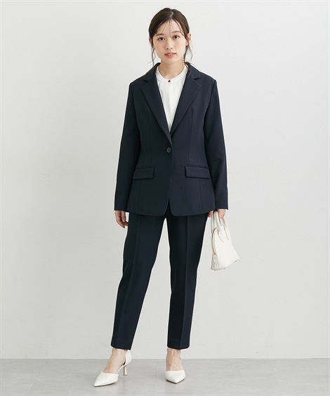 パンツスーツ 小さいサイズ レディーススーツ ２点セットスーツ テーラードジャケット＋テーパードパンツ 低身長さん・小柄女性
