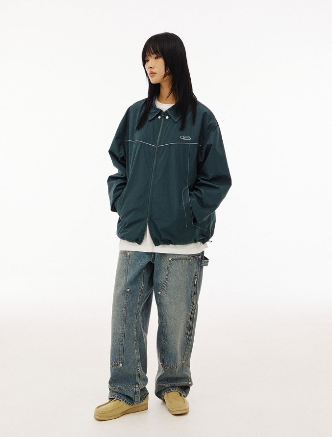 1993studio] Small Logo Piping Coach Jacket ジャンパー・ブルゾン