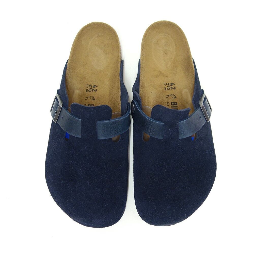 ビルケンシュトック ボストン スウェード ネイビー ビルケンシュトック BIRKENSTOCK Boston SFB（ボストン ソフトフット