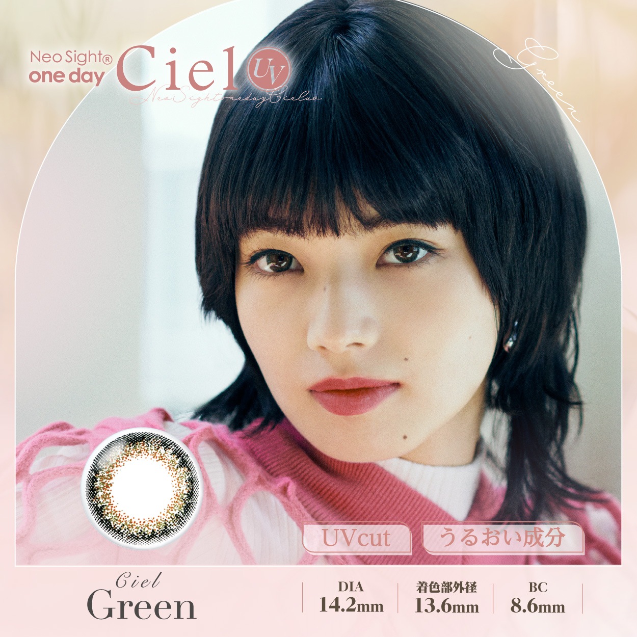 ネオサイトワンデーシエルUV 6箱セット (1箱5枚) お試しパック ワンデー カラーコンタクト カラコン 1日使い捨て ナチュラル 度あり 度なし