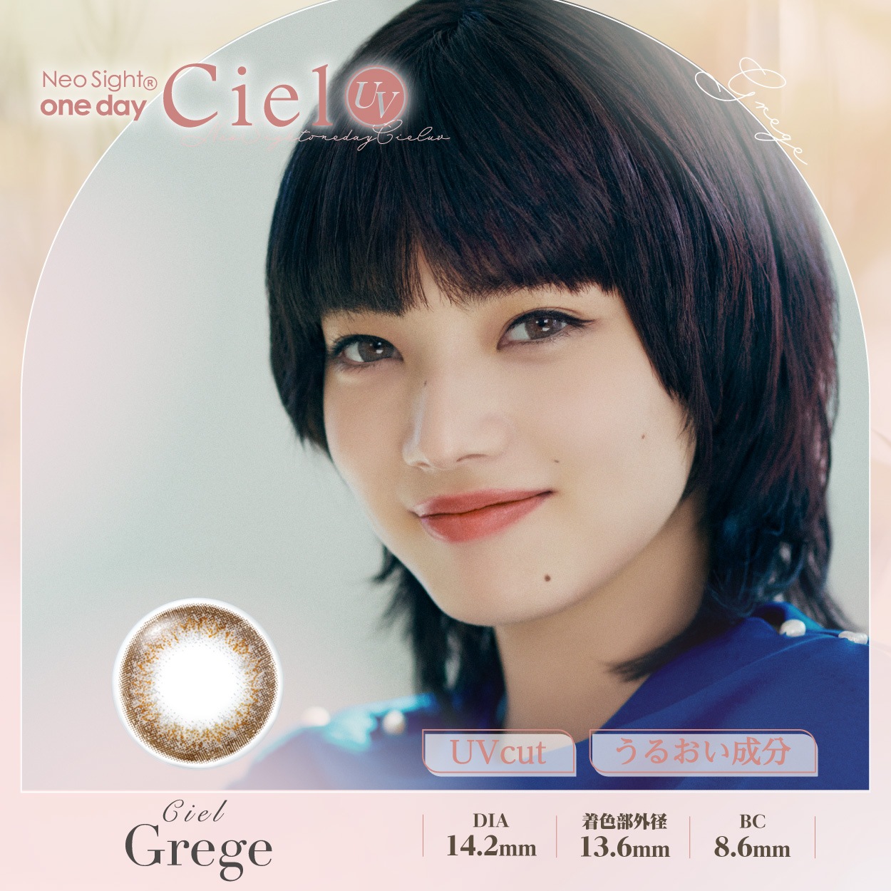 ネオサイトワンデーシエルUV 6箱セット (1箱5枚) お試しパック ワンデー カラーコンタクト カラコン 1日使い捨て ナチュラル 度あり 度なし