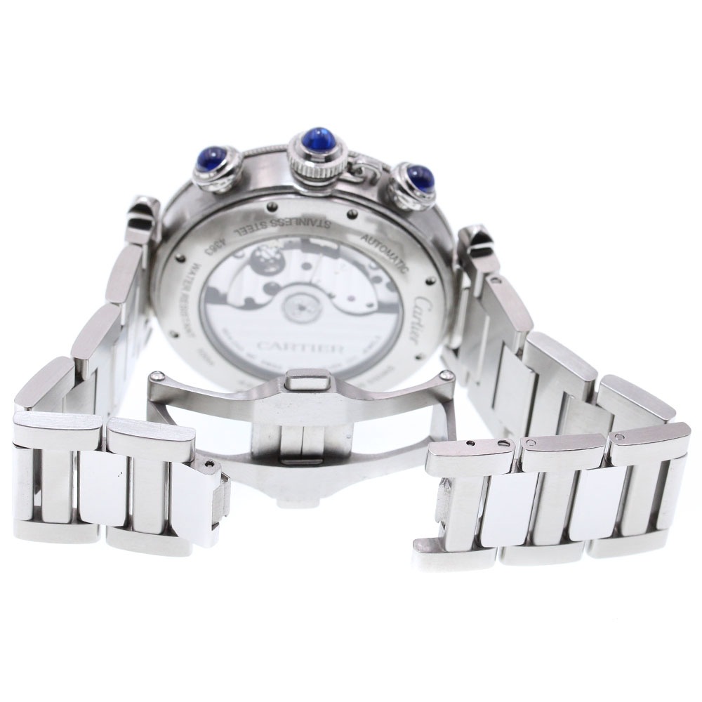 カルティエ CARTIER WSPA0027 パシャ ドゥ カルティエ ウォッチ クロノグラフ 自動巻き メンズ 箱・保証書付き_866120【中古】 カルティエ CARTIER WSPA0027 パシャ ドゥ カルティエ ウォッチ クロノグラフ 自動巻き メンズ 箱・保証書付き_866120【中古】