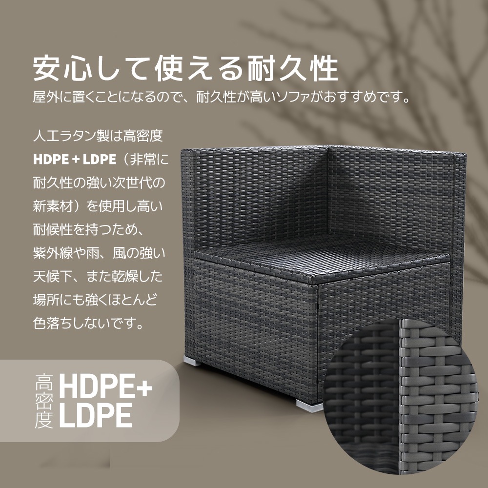 【国内発送】138 ラタン調 ガーデンファニチャー 5点 積み重ねて収納できる！ガーデン テーブル チェアー ラタン調 テーブル 家具 樹脂 楽組 ホテル カフェ ベランダ テラス 高級 テラス ソフ