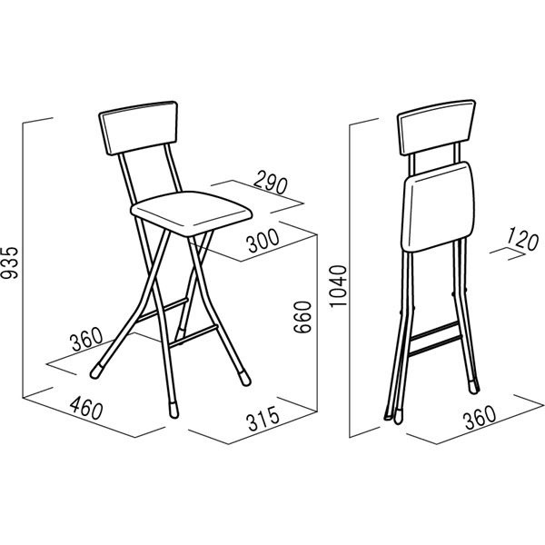 折りたたみ椅子 同色2脚セット ダークブラウンブラックブラック 幅37cm 日本製 スチールパイプ アッシュウッドチェア ハイ