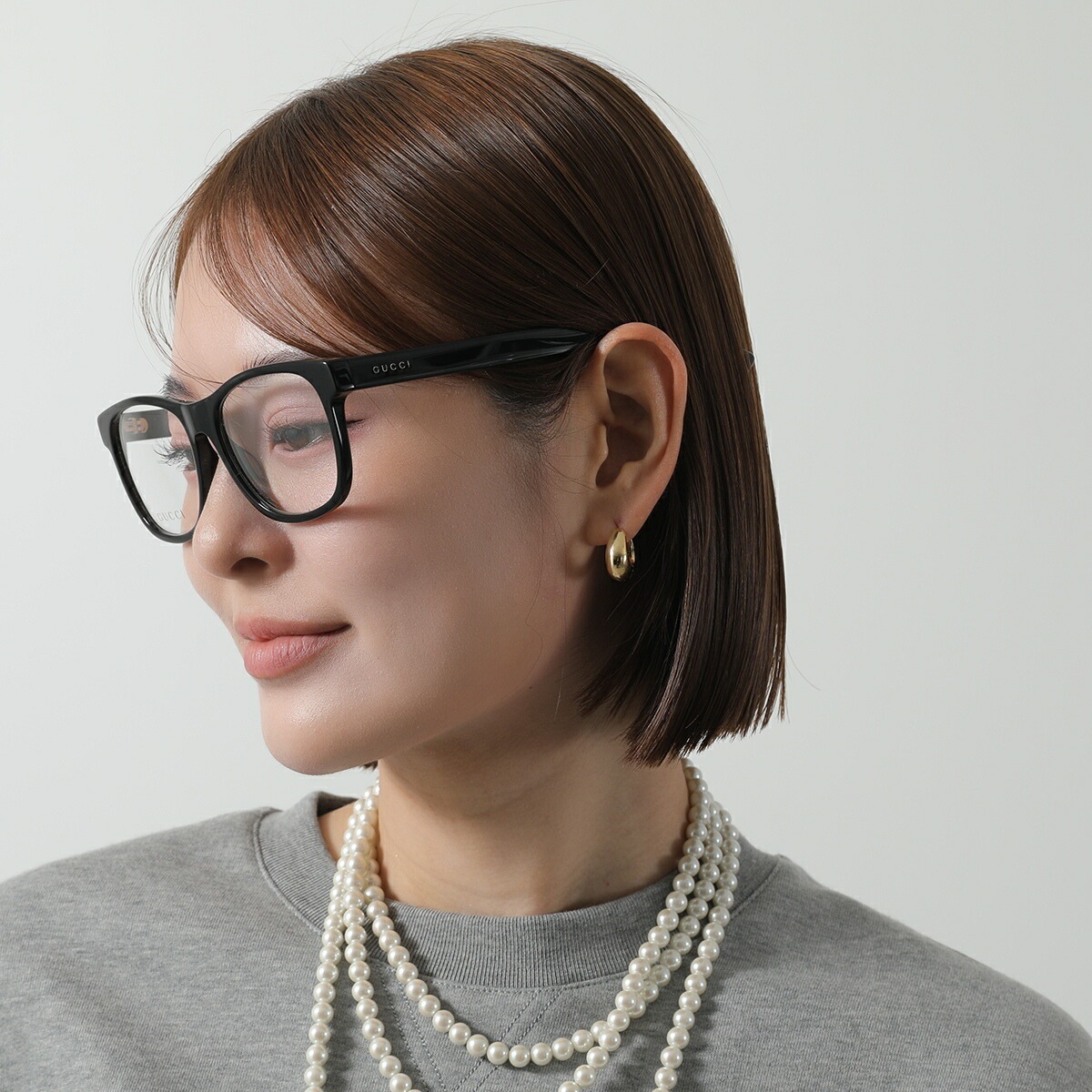 GUCCI グッチ メガネ GG0004OA レディース ウェリントン型 アジアンフィット セルフレーム フルリム めがね 眼鏡 ロゴ アイウェア カラー2色 【mega】 GUCCI グッチ メガネ GG0004OA レディース ウェリントン型 アジアンフィット セルフレーム フルリム めがね 眼鏡 ロゴ アイウェア カラー2色 【mega】