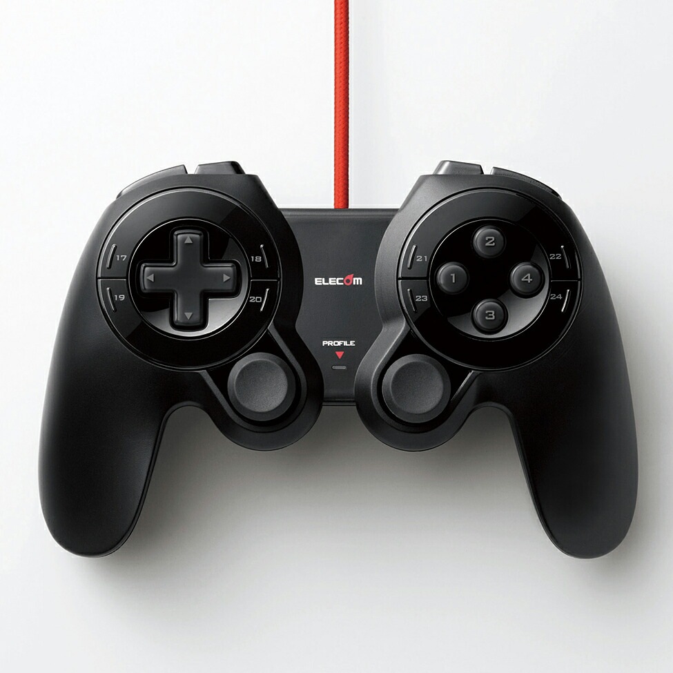 ゲームパッド < DUX> USB 24ボタン MMO向け ブラック JC-DUX60BK mdprevattcaulkingandwaterproofing.com