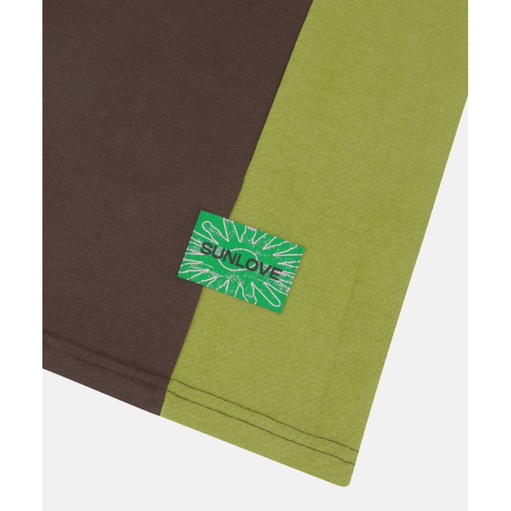 SUNLOVE サイドパネルゴルフジャージーブラウン SUNLOVE サイドパネルゴルフジャージーブラウン