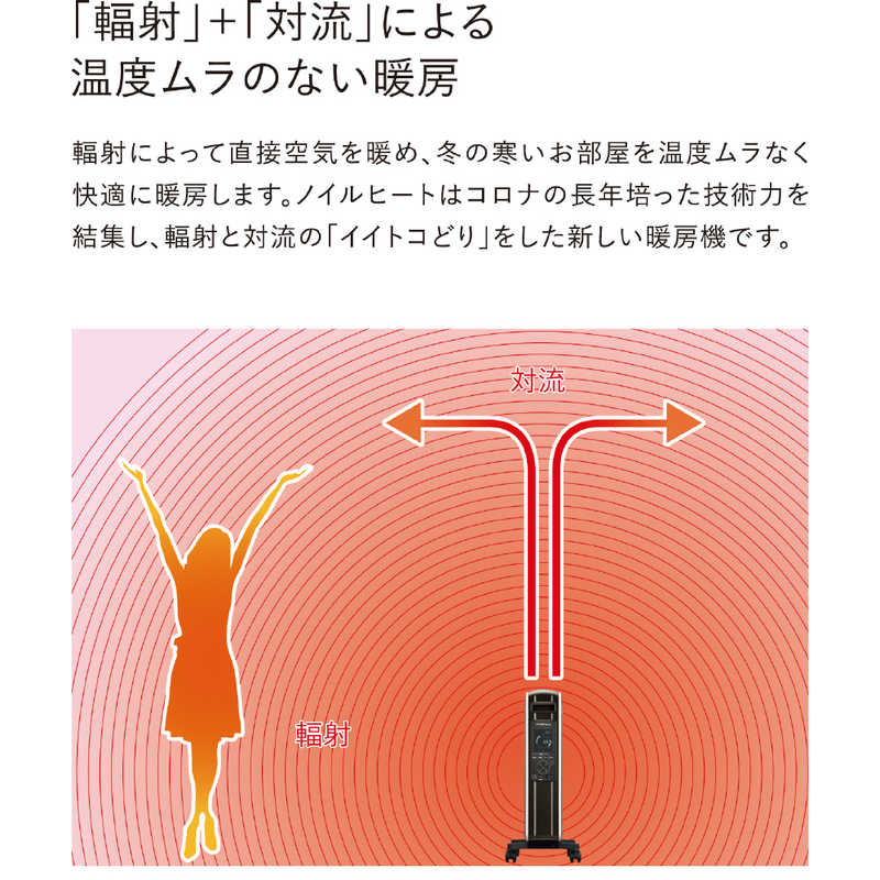 コロナ CORONA オイルレスヒーターノイルヒート ノイルヒート ［最大13