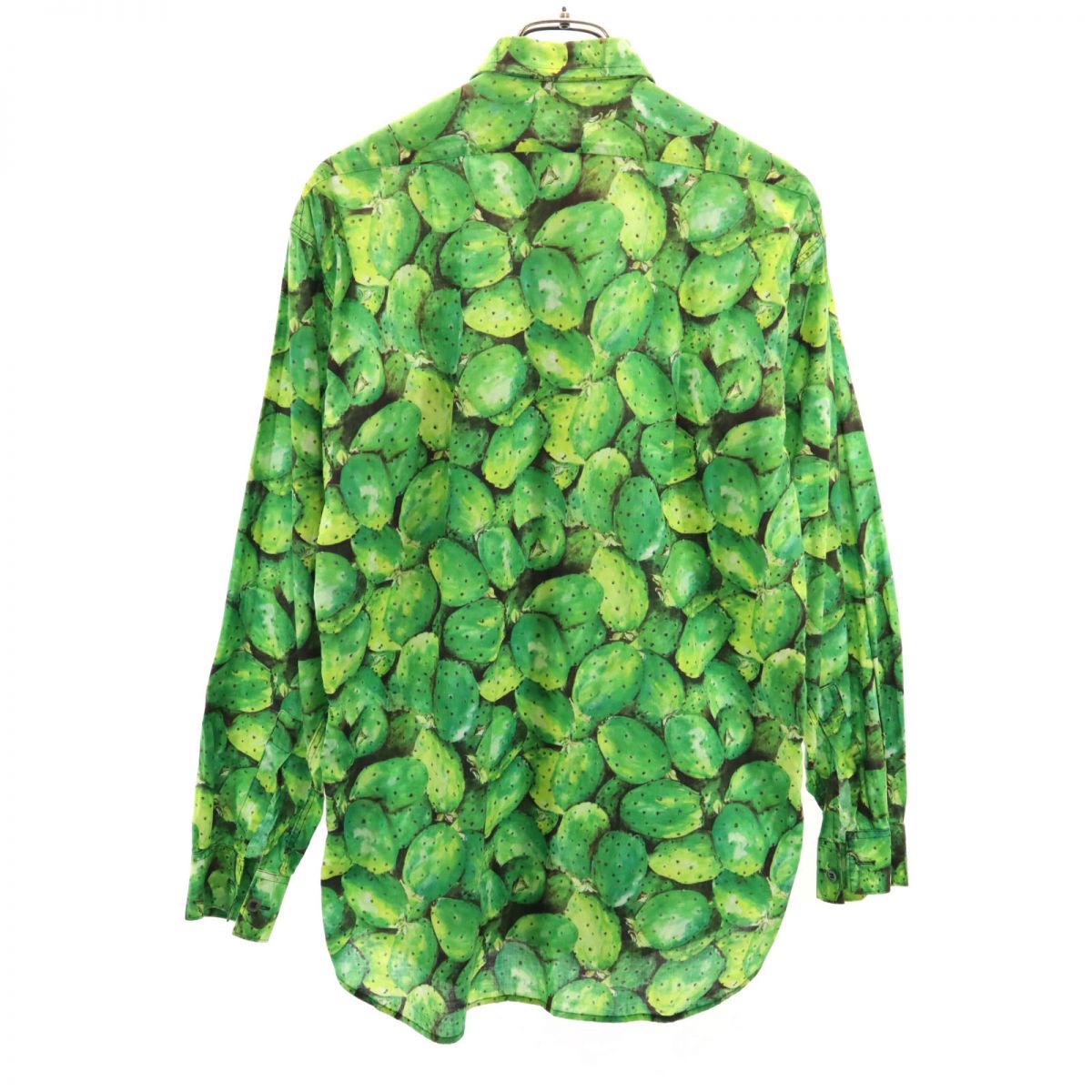 イギリス製 総柄 長袖 シャツ 141/2 グリーン系 メンズ イギリス製 総柄 長袖 シャツ 141/2 グリーン系 メンズ