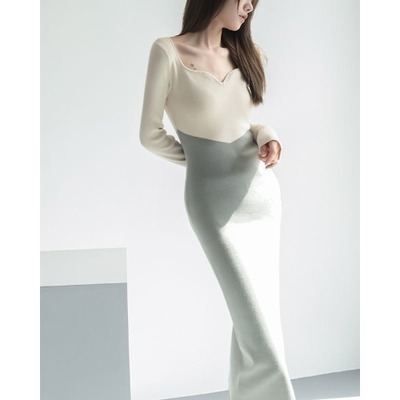 ワンピース タイトワンピース ミディアム丈 長袖 スクエアネック スリム 配色 視線 タイト パッチワーク 女性らしい ウエスト絞り 女性 細身 フレンチスタイル すっきり すっきりライン 大人可愛い ワンピース タイトワンピース ミディアム丈 長袖 スクエアネック スリム 配色 視線 タイト パッチワーク 女性らしい ウエスト絞り 女性 細身 フレンチスタイル すっきり すっきりライン 大人可愛い