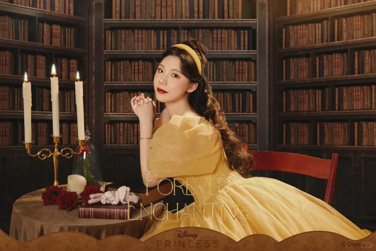 ドレス 2025 イエロー ワンショルダー 誕生日 成人式 ベル プリンセス スカート 写真館 ウェディングドレス