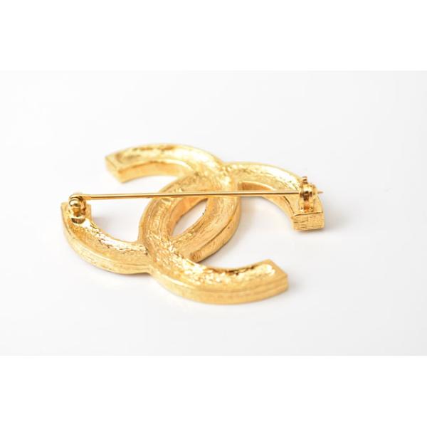 ブローチ CHANEL ピンブローチ ココマーク/ラインストーン ゴールド【中古】 ブローチ CHANEL ピンブローチ ココマーク/ラインストーン ゴールド【中古】