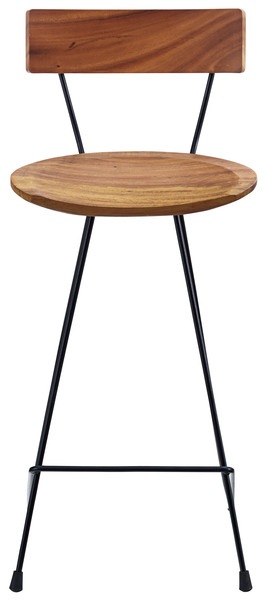 ウッドカウンターチェア JW-109 1脚 天然木 アイアン 木製 おしゃれ イス 椅子 いす バー ハイ ジェラルド カウンターチェア リビング カフェ azumaya