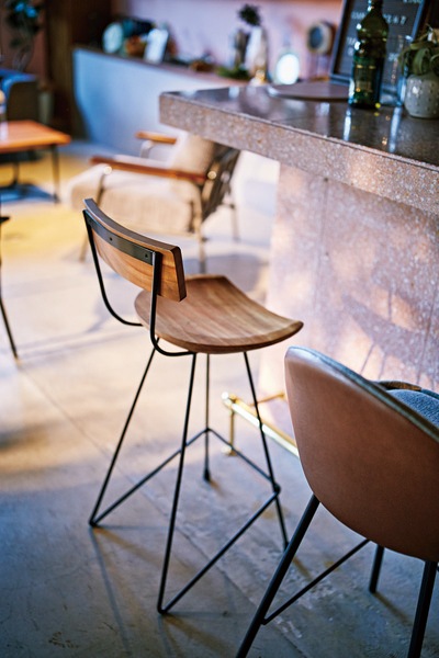ウッドカウンターチェア JW-109 1脚 天然木 アイアン 木製 おしゃれ イス 椅子 いす バー ハイ ジェラルド カウンターチェア リビング カフェ azumaya