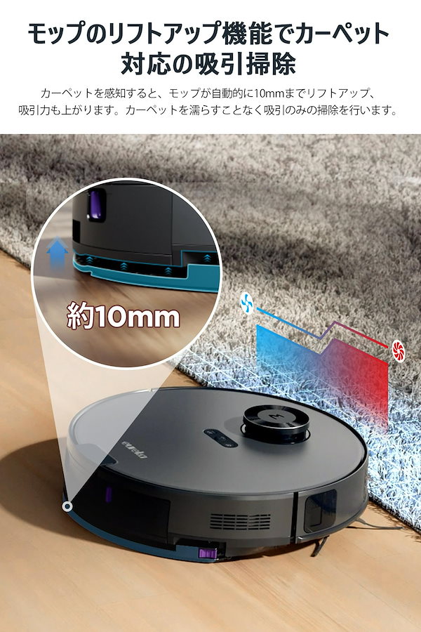 新品未開封　eureka 自動掃除機 NER E10S EUREKA-NER-E10s-robot-vacuum-