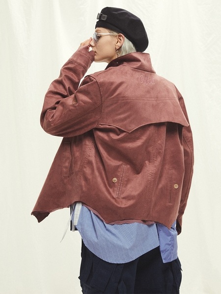 サベージ ノマディック 侵食 破壊裾 ジプシー クラフト 装飾レザー ジャケット