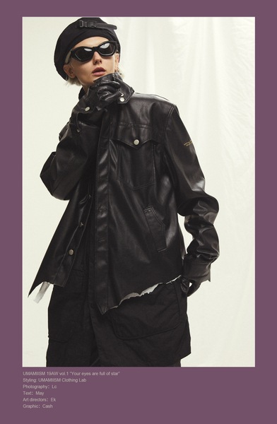 サベージ ノマディック 侵食 破壊裾 ジプシー クラフト 装飾レザー ジャケット