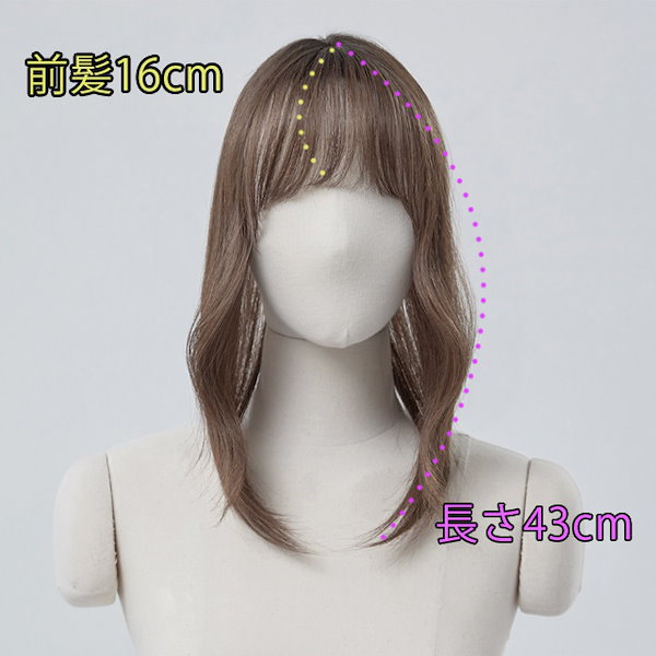 Qoo10] ピンクエイジ トップカバー) シースルーバング ストレ