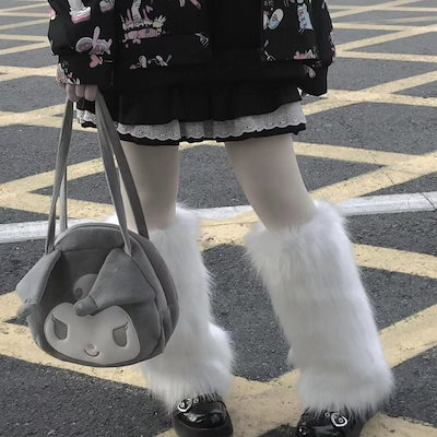 Qoo10] ピンク レッグウォーマー ロングファーロ : 下着・レッグウェア