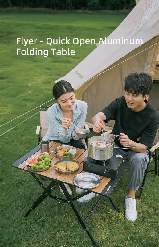ブラックナカイ-キャンプ用折りたたみテーブルアルミニウム合金多機能ポータブルウッドテーブル調節可能な高さ屋外ピクニッククイックオープン ブラックナカイ-キャンプ用折りたたみテーブルアルミニウム合金多機能ポータブルウッドテーブル調節可能な高さ屋外ピクニッククイックオープン