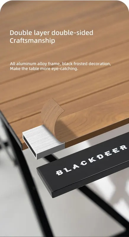 ブラックナカイ-キャンプ用折りたたみテーブルアルミニウム合金多機能ポータブルウッドテーブル調節可能な高さ屋外ピクニッククイックオープン ブラックナカイ-キャンプ用折りたたみテーブルアルミニウム合金多機能ポータブルウッドテーブル調節可能な高さ屋外ピクニッククイックオープン