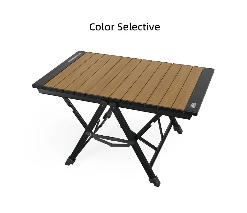 ブラックナカイ-キャンプ用折りたたみテーブルアルミニウム合金多機能ポータブルウッドテーブル調節可能な高さ屋外ピクニッククイックオープン ブラックナカイ-キャンプ用折りたたみテーブルアルミニウム合金多機能ポータブルウッドテーブル調節可能な高さ屋外ピクニッククイックオープン