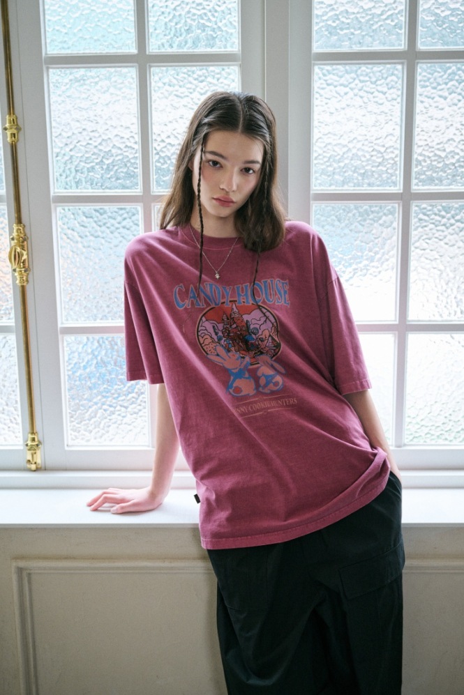 【CPGN STUDIO】24SS★ Candy House Pigment Short Sleeve Tee CPGN STUDIO】 Candy House Pigment Short Sleeve Tee