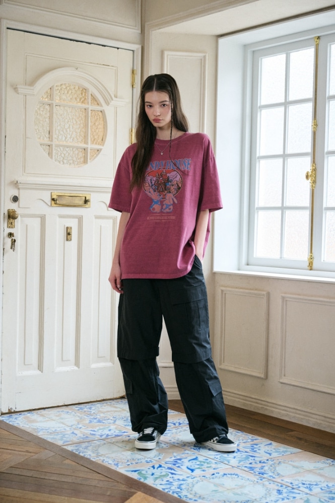 CPGN STUDIO】 Candy House Pigment Short Sleeve Tee