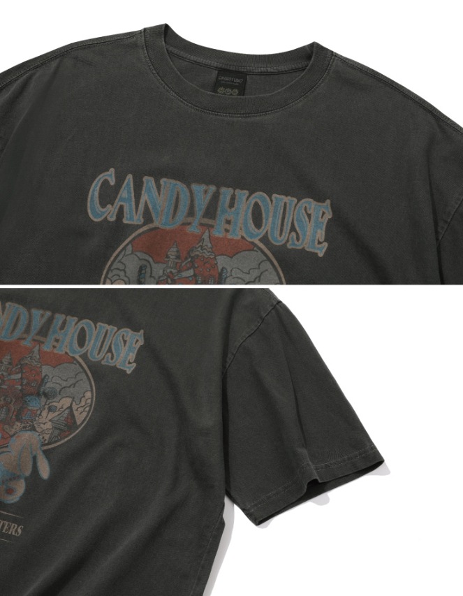 CPGN STUDIO】 Candy House Pigment Short Sleeve Tee