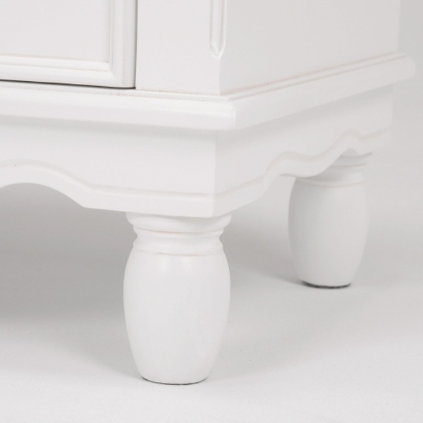 チェスト 幅80cm 4段 姫系 ろくろ脚 鍵付き 完成品 HAMPTON 洋タンス 5杯 白家具 クラシック アンティーク調 天然木 鍵付 衣類収納 リビング 寝室 収納 棚 マホガニー