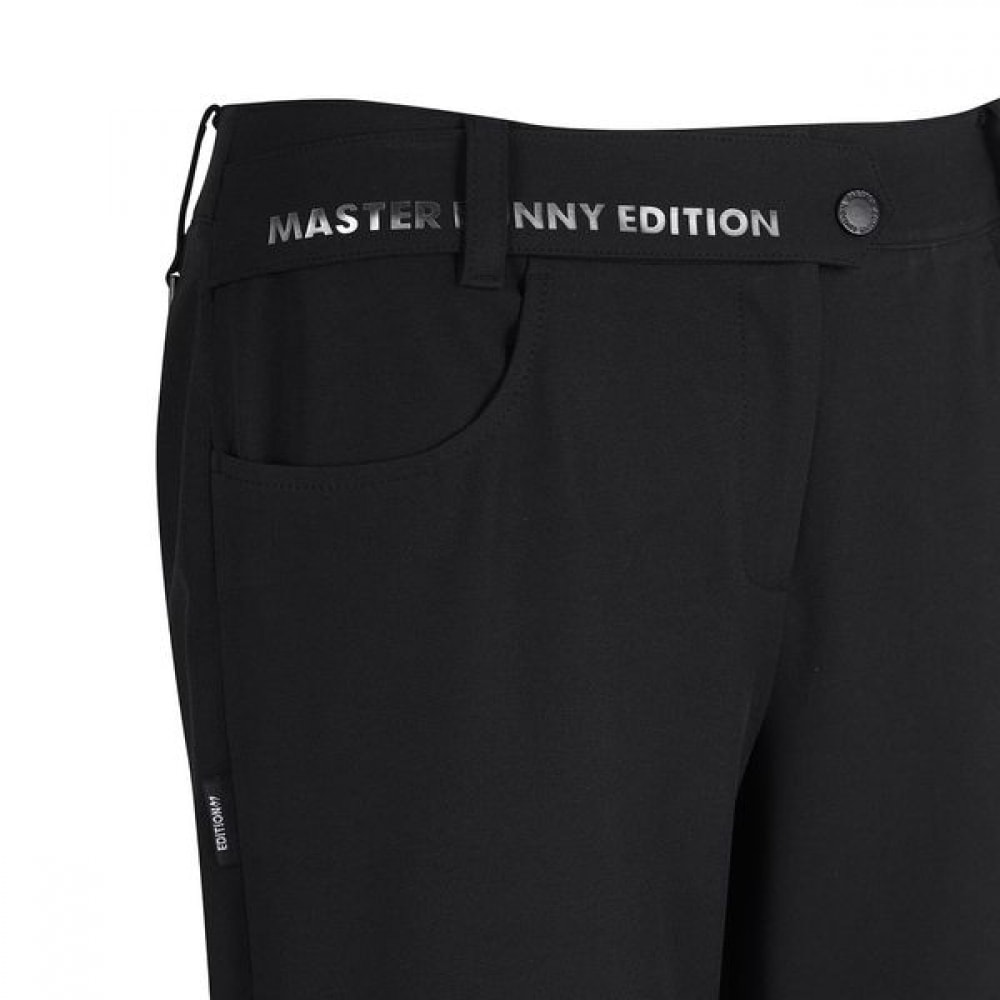 [マスターバニー] レディースロゴストラップブーツカットパンツ