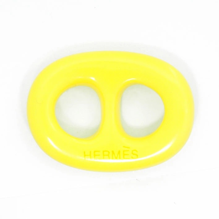 【美品】エルメス シェーヌダンクル トリボー ピンク×グリーン×イエロー 樹脂/プラスチック 【スカーフリング】 【美品】エルメス シェーヌダンクル トリボー ピンク×グリーン×イエロー 樹脂/プラスチック 【スカーフリング】