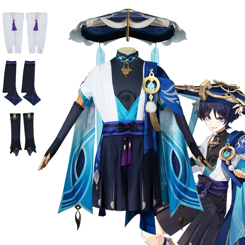 元神cos服放浪者コスプレ散兵放浪者アニメゲーム衣装かつらc服セット男