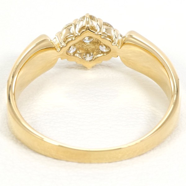 K18 18金 YG イエローゴールド リング 指輪 13号 ダイヤ ジュエリー 中古 K18 18金 YG イエローゴールド リング 指輪 13号 ダイヤ ジュエリー 中古