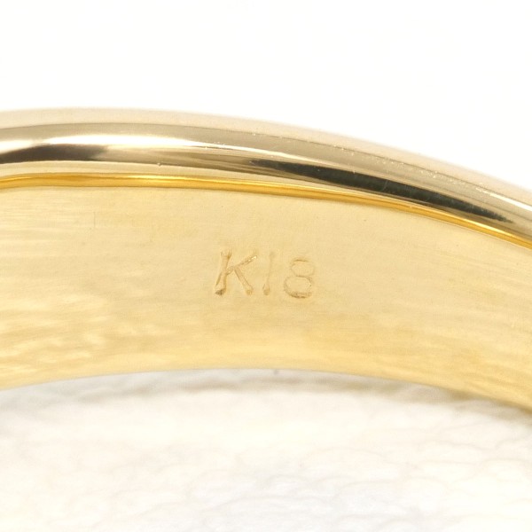 K18 18金 YG イエローゴールド リング 指輪 13号 ダイヤ ジュエリー 中古 K18 18金 YG イエローゴールド リング 指輪 13号 ダイヤ ジュエリー 中古