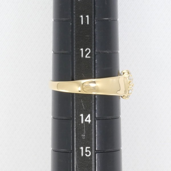 K18 18金 YG イエローゴールド リング 指輪 13号 ダイヤ ジュエリー 中古 K18 18金 YG イエローゴールド リング 指輪 13号 ダイヤ ジュエリー 中古