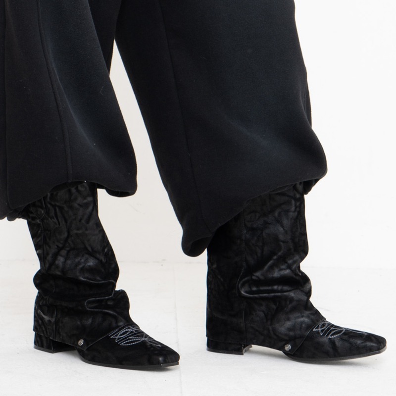 2000Archives SHIRRING WARMER WESTERN 優れた防水性能 BOOTS