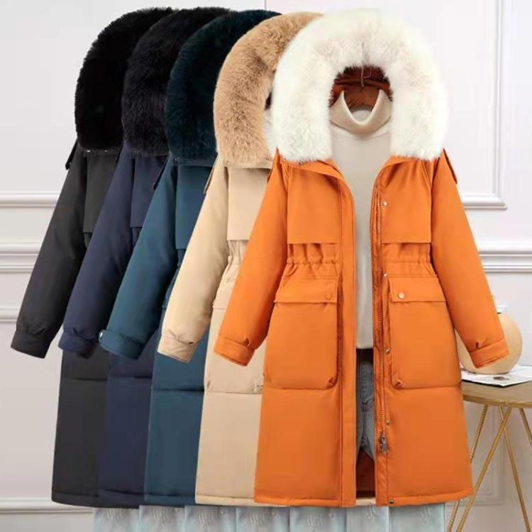 万能流行感 中綿コート レディース ロングコート ロング丈コート 中綿 コート フード付き 中綿ジャケット ファー フード 大きめポケット ファー付き
