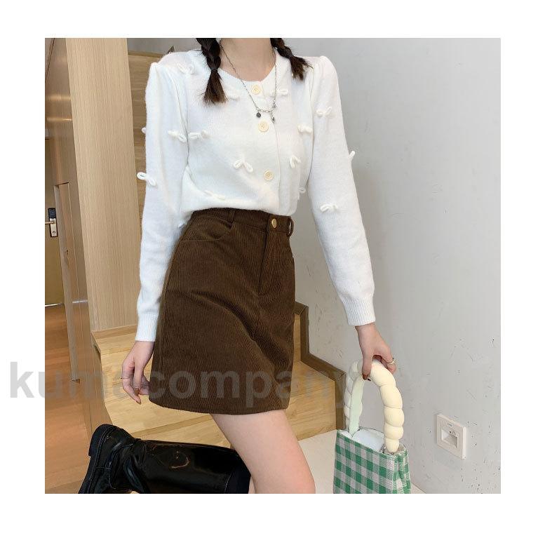 タイトスカート コーデュロイ ショートスカート レディース スカート 厚手 ハイウエスト 着痩せ 秋冬 コーデュロイスカート 細身 ショート丈