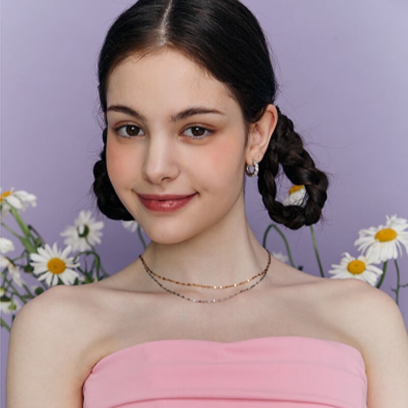 [ミンニITZYリアビリースア オハヨン着用] celeb one-touch earring/韓国女性アクセサリー/韓国ファッションスタイル/SNSで人気/韓国ジュエリー/芸能人着用アクセサリ