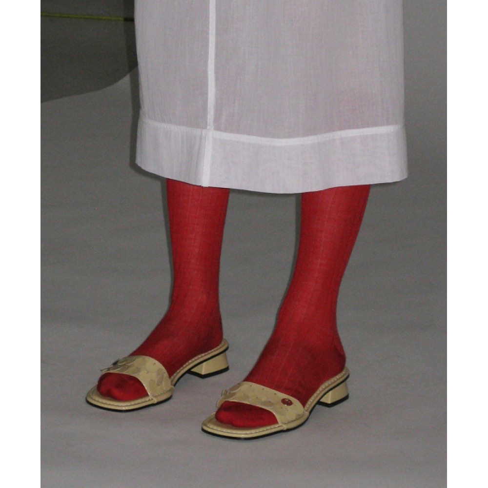 PARTIMENTO レディースレザースパンコールミュール_バター PARTIMENTO レディースレザースパンコールミュール_バター