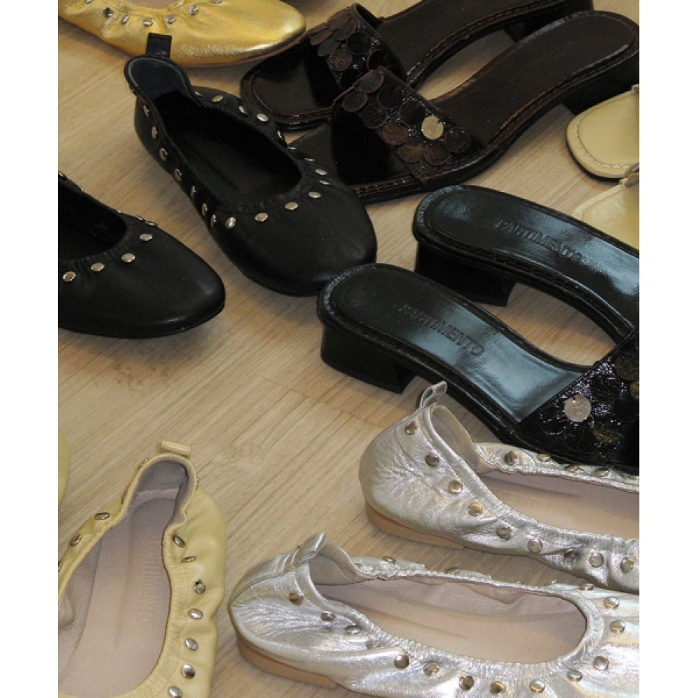 PARTIMENTO レディースレザースパンコールミュール_バター PARTIMENTO レディースレザースパンコールミュール_バター