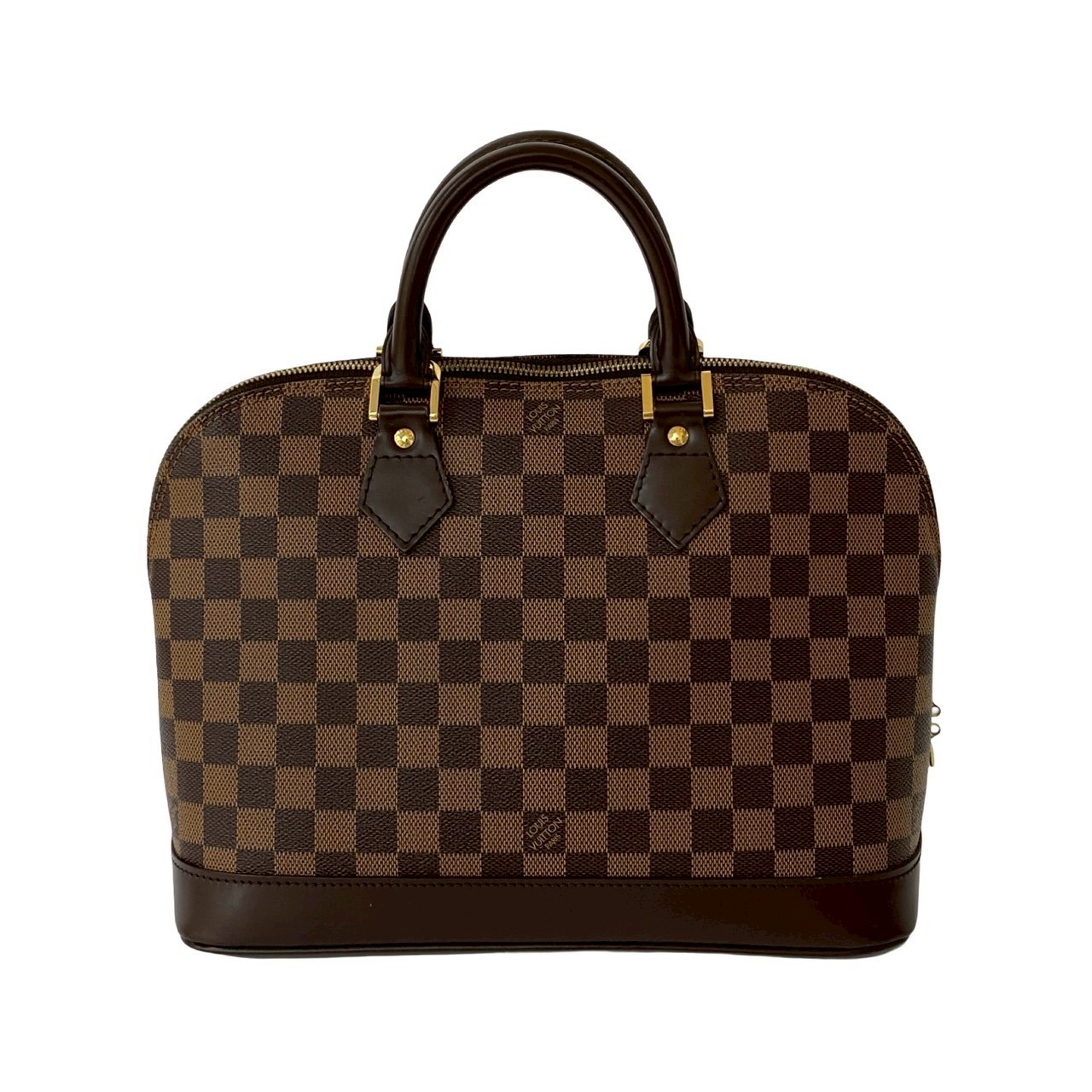 ヴィンテージ アルマPM ダミエハンドバッグ レザー ブラウン 76724 ヴィンテージ アルマPM ダミエハンドバッグ レザー ブラウン 76724